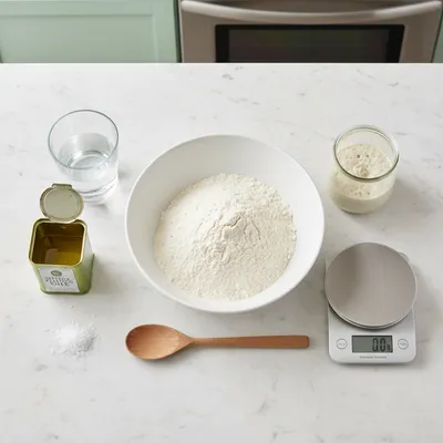 Quick Sourdough Pizza Dough – Same-Day Recipe - cooking process