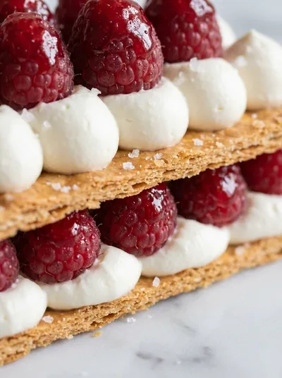 Raspberry Cream Napoleons – Easy Fancy Dessert