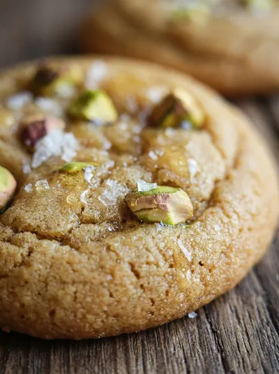 Salted Honey Pistachio Cookies – Sweet & Crunchy Treat