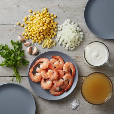 Shrimp and Corn Soup - ready to serve