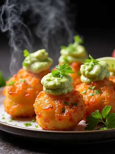 Shrimp Fritters With Lime Mayonnaise