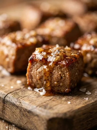 Slow Cooker Garlic Butter Beef Bites
