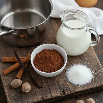 Slow Cooker Hot Chocolate - cooking process