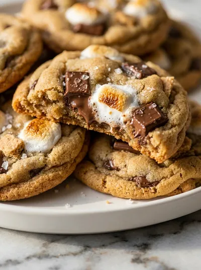 Smores Cookies – Soft & Chewy