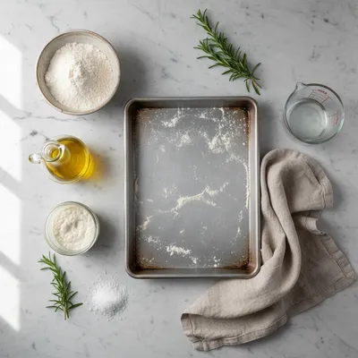 Sourdough Discard Focaccia – Easy Homemade Bread - cooking process