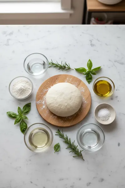 Quick Sourdough Pizza Dough Recipe - cooking process