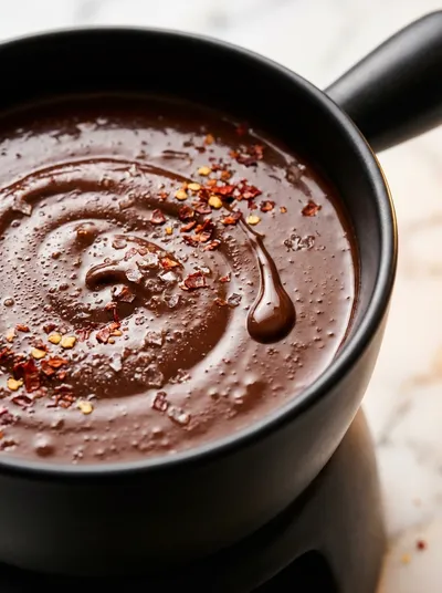 Spicy Chocolate Fondue for Two – Easy Dessert