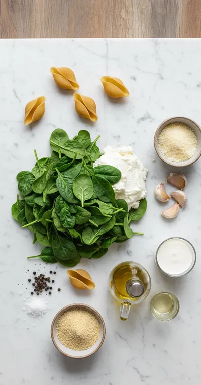 Spinach Ricotta Stuffed Shells Recipe - cooking process