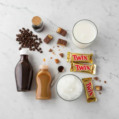 Starbucks Twix Frappuccino Recipe - ingredients preparation
