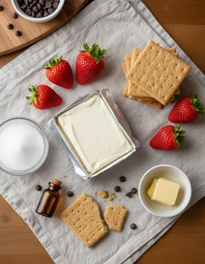 Strawberry Cheesecake Crunch Bites - cooking process