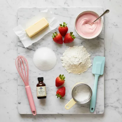 Strawberry Kiss Cookies - Soft, Pretty & Easy - cooking process