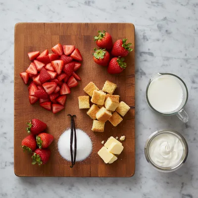 Strawberry Shortcake Ice Cream Recipe - cooking process