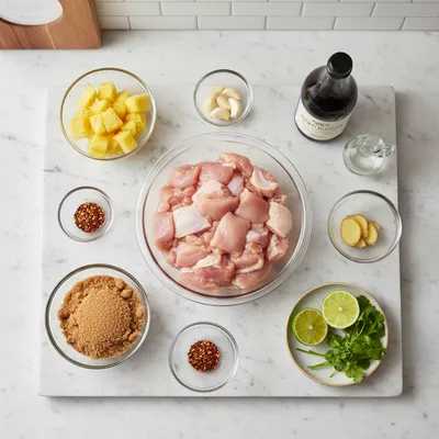 Sweet Hawaiian Crockpot Chicken - cooking process
