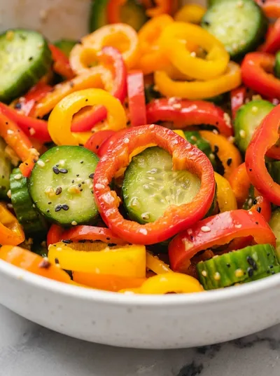 Sweet Pepper Salad – Easy Snack Recipe