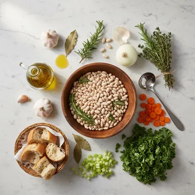 Tuscan White Bean Soup – Hearty & Flavorful - cooking process