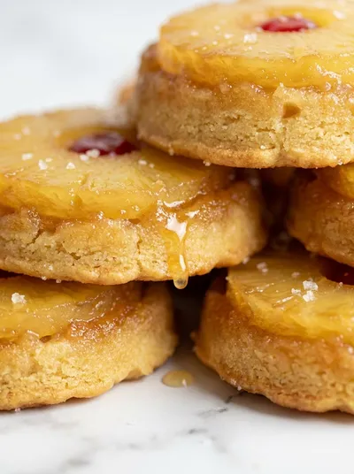 Upside Down Cake Pineapple Sugar Cookies