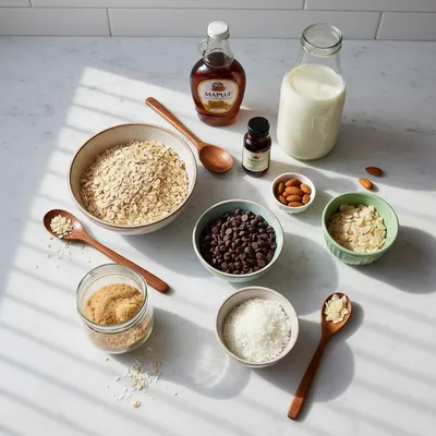 Vegan Almond Joy Overnight Oats - cooking process