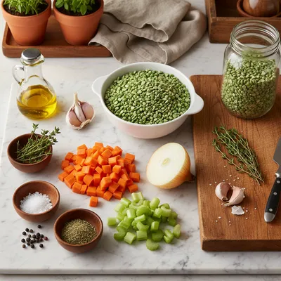 Vegan Split Pea Soup – Easy & Healthy - cooking process