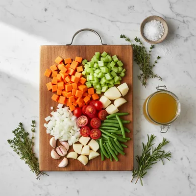 Best Vegetable Soup Recipe – Fresh & Flavorful - cooking process