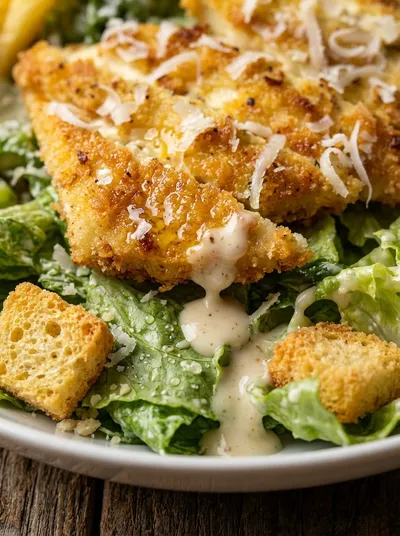 Vegetarian Caesar Salad – Fresh & Crunchy