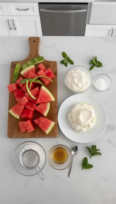 Watermelon Cake – Refreshing Summer Dessert - cooking process