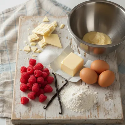 White Chocolate Raspberry Cake Recipe - cooking process