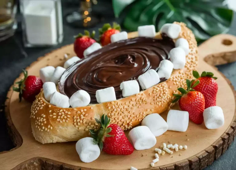 Chocolate Fondue Bread Boat Recipe