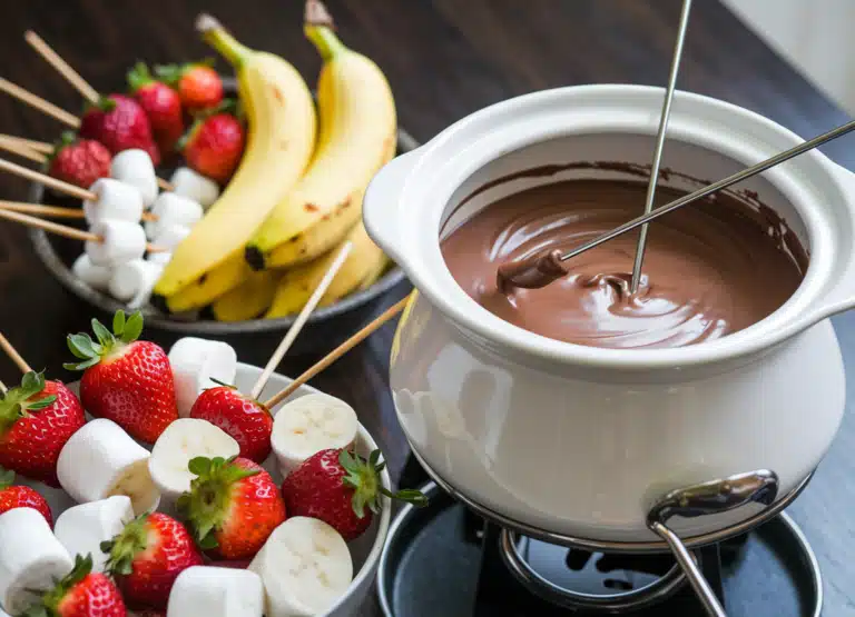 Crème Fraiche & Semi-Sweet Chocolate Fondue