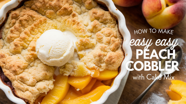 easy peach cobbler with cake mix