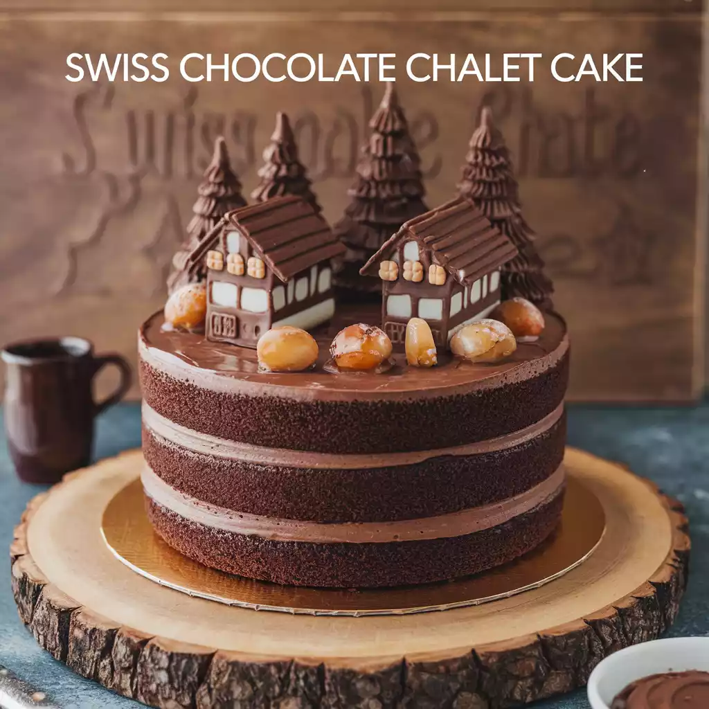 Swiss Chocolate Chalet Cake