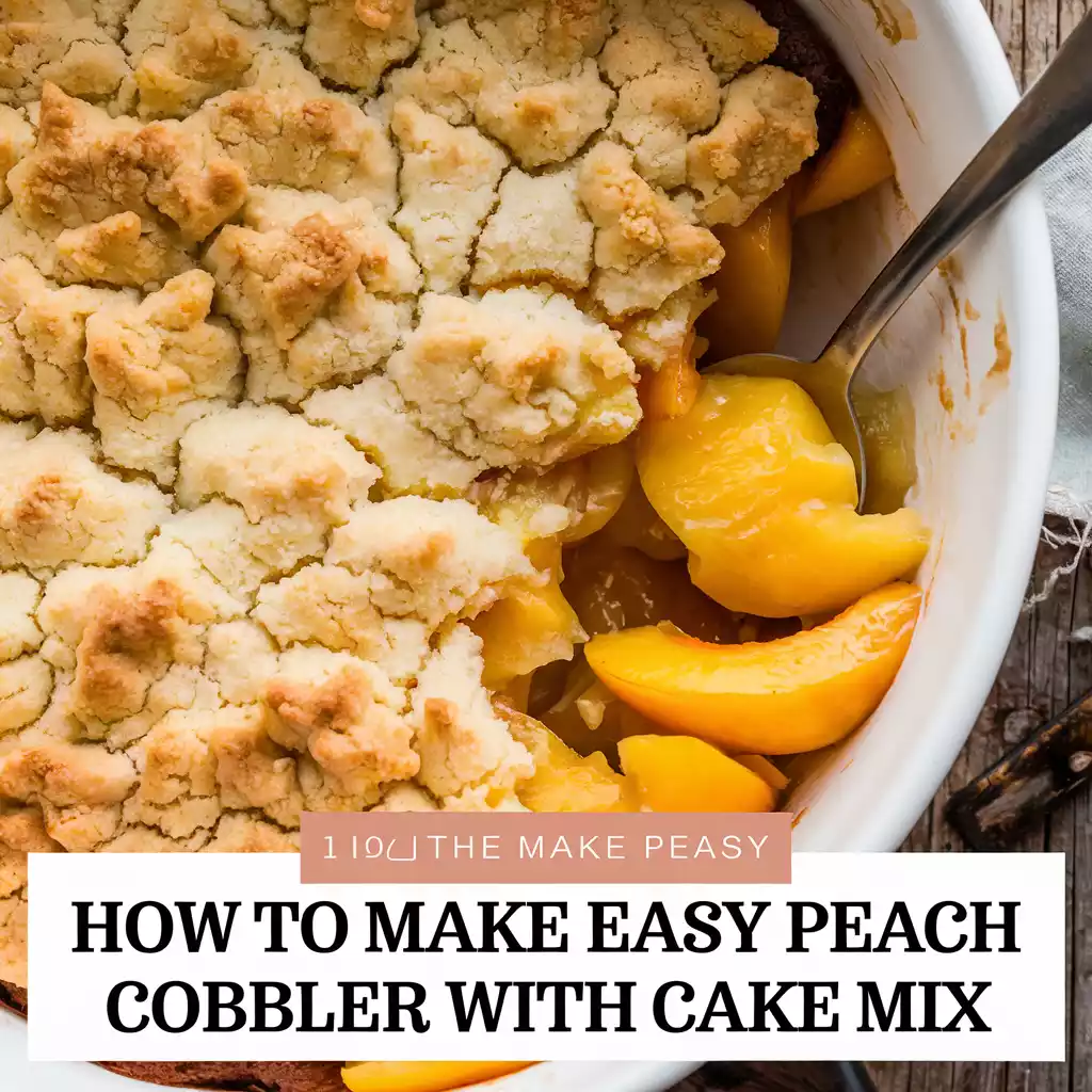 easy peach cobbler with cake mix