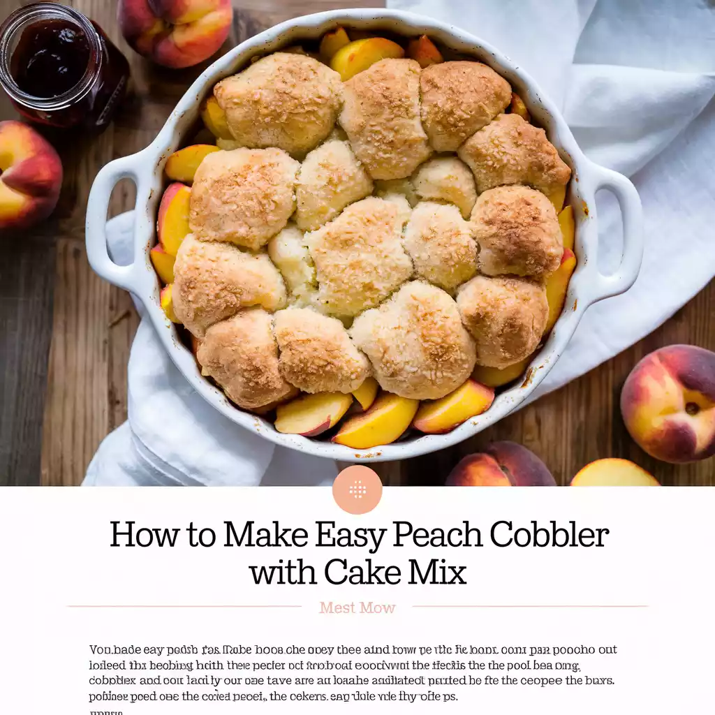 easy peach cobbler with cake mix