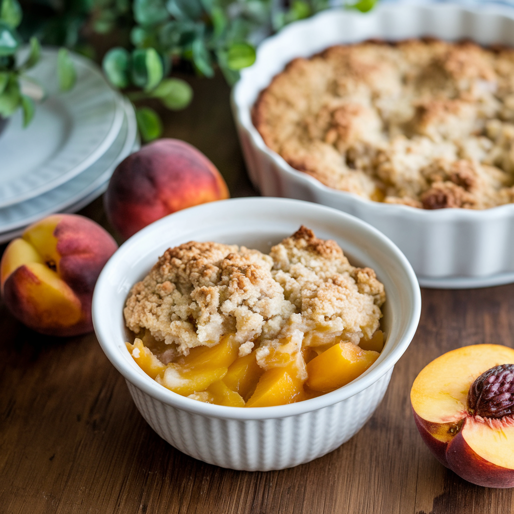 easy peach cobbler with cake mix