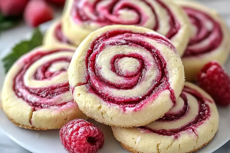 Raspberry Swirl Shortbread Cookies