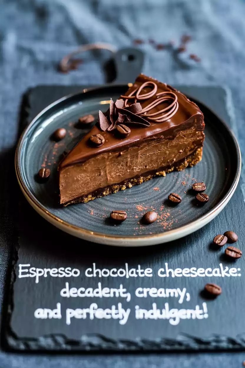 Espresso Chocolate Cheesecake