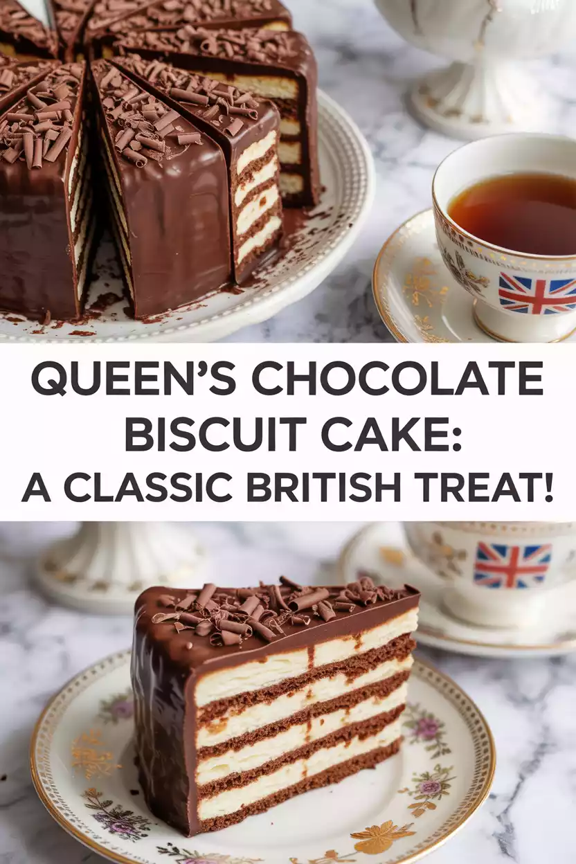 Queen’s Chocolate Biscuit Cake