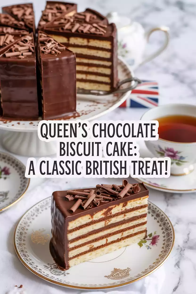 Queen’s Chocolate Biscuit Cake