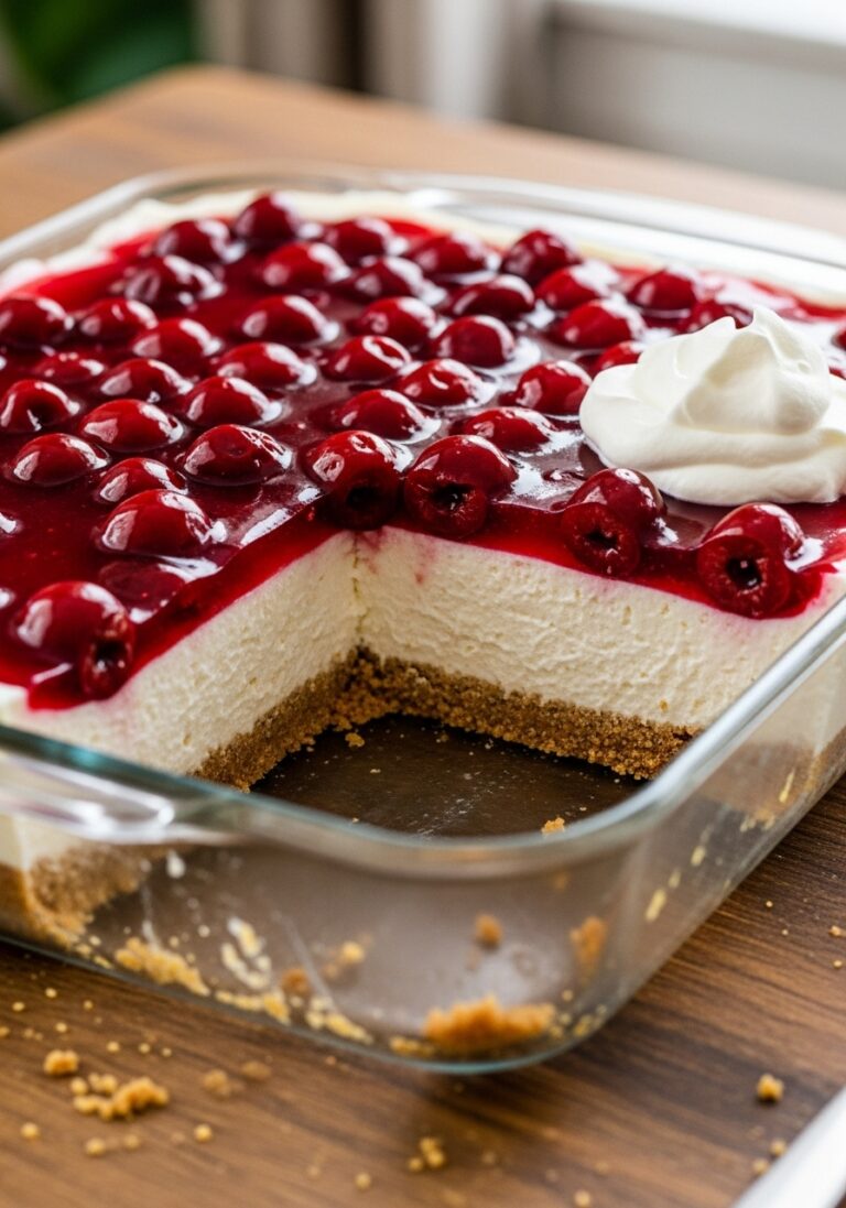 No Bake Cherry Cheesecake Dessert 9x13 pan No Bake Cherry Cheesecake Dessert 9x13 pan A New Rich